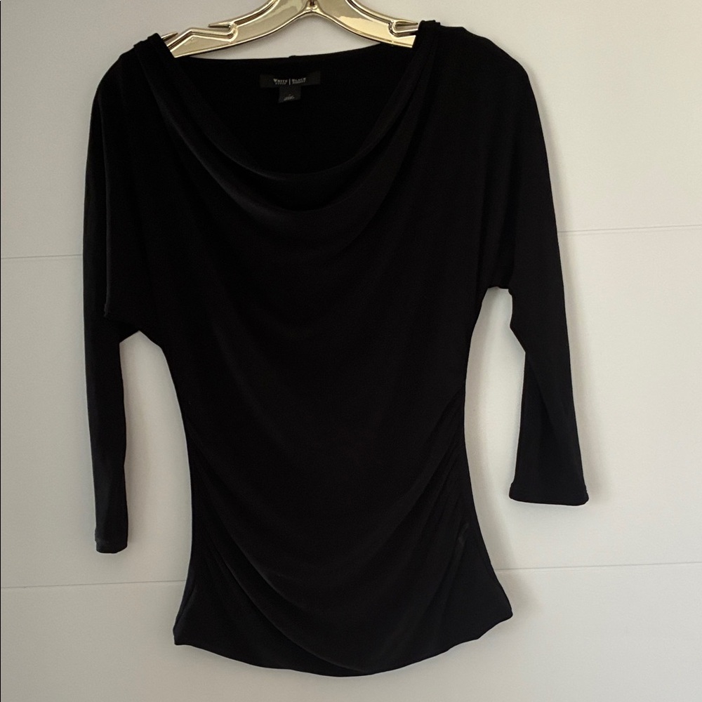 White House Black Market Classic Black Top